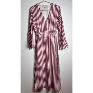 Country Road maxi striped long dress red white size 4